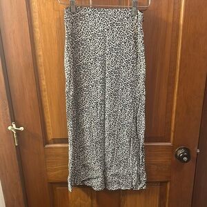 American Eagle Leopard print midi skirt